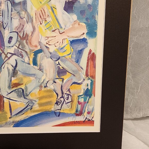 Les Musiciens - Gen Paul - Matted Print - Picture 2 of 7